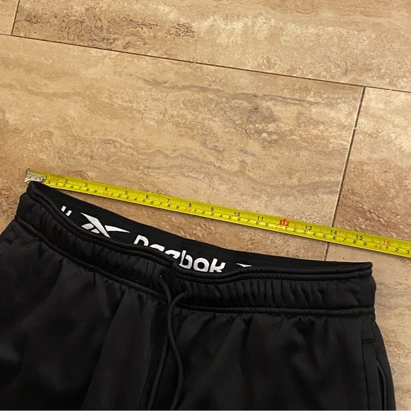 Reebok Size L Black Activewear Mens Elastic/Tie Pockets - Picture 4 of 11
